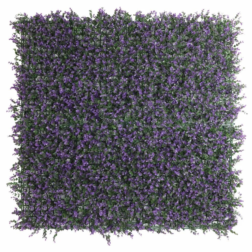 Purple Lavender Boxwood Artificial Vertical Garden Green Wall Panel – Sample Piece