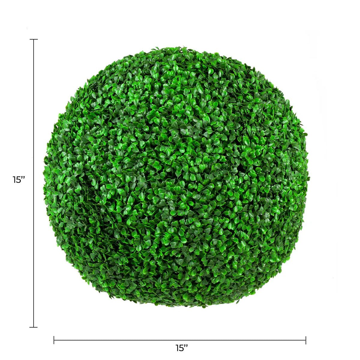 Boxwood Artificial Topiary Ball Set of 2 15in – UV Resistant