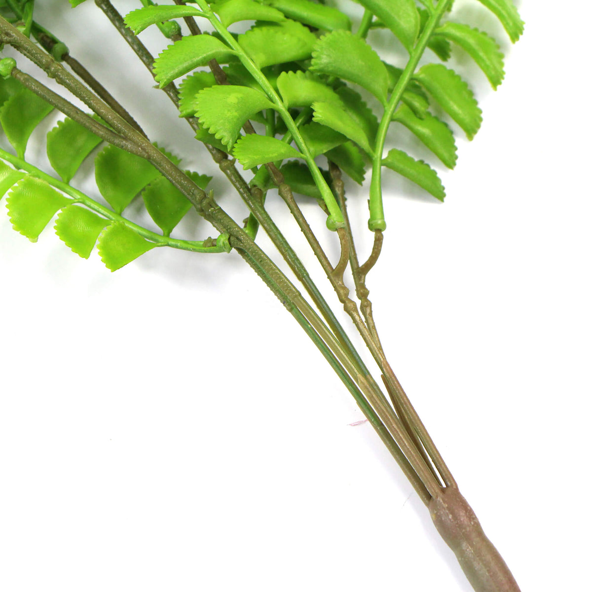 Dark Green Button Fern Artificial Hanging Plant 31in – UV Resistant