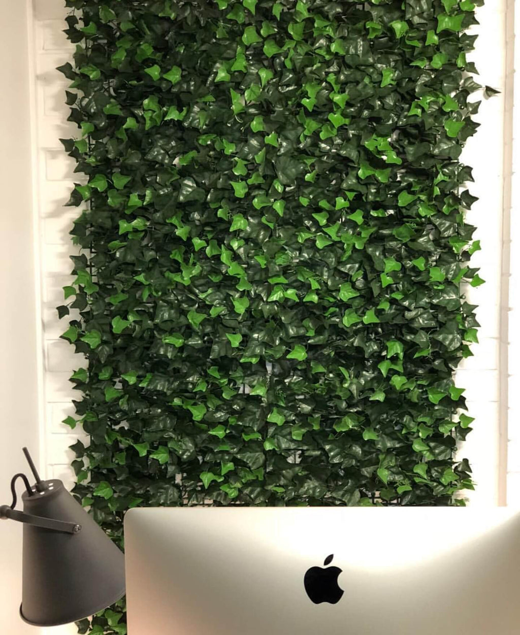 Boston Ivy Artificial Vertical Garden Green Wall Panel 40×40in 11 SQ FT – UV Resistant – Commercial Grade
