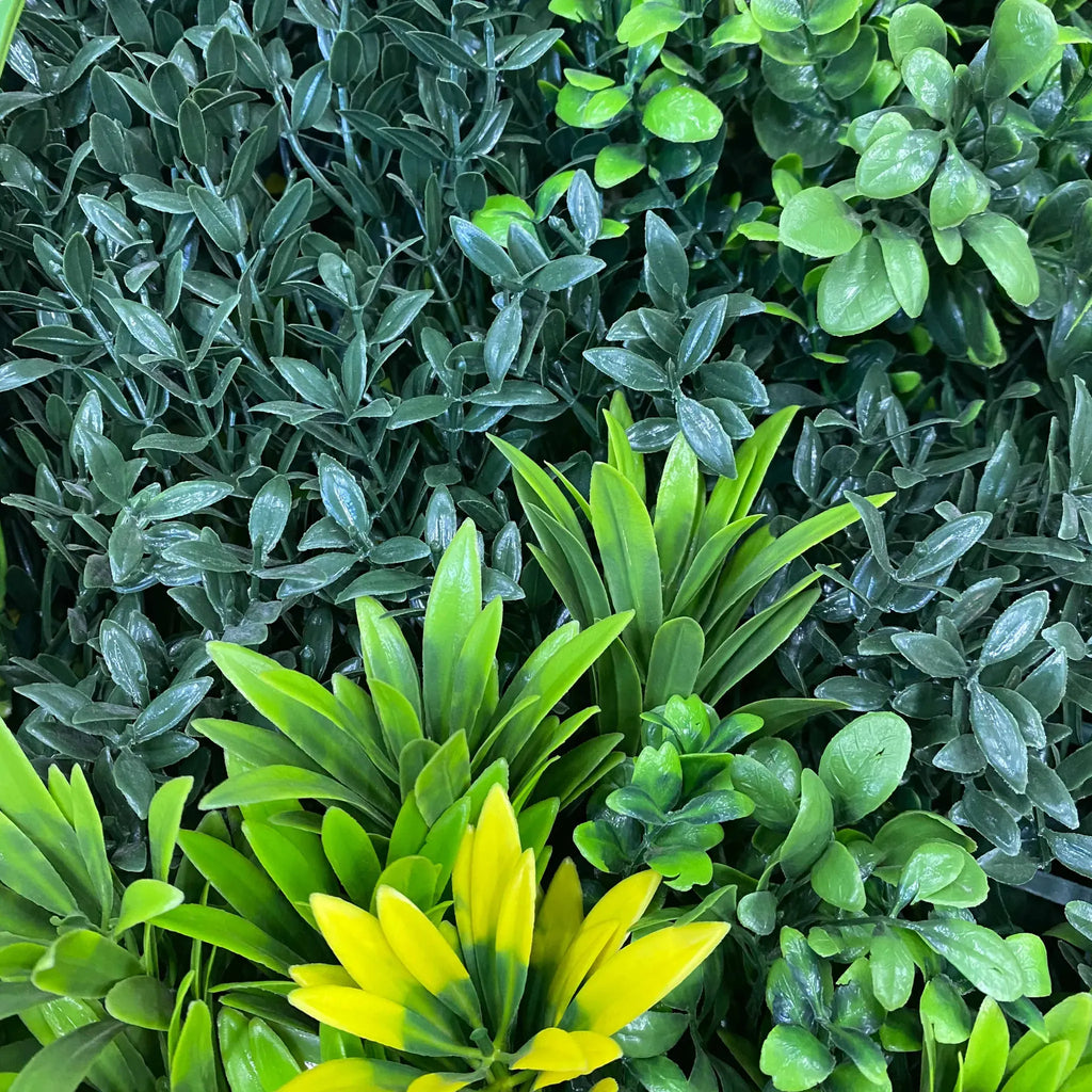 Evergreen Triptych Artificial Vertical Garden Green Wall Panel Set of 3 Seamless Panels 33 SQ FT – UV Resistant – Commercial Grade