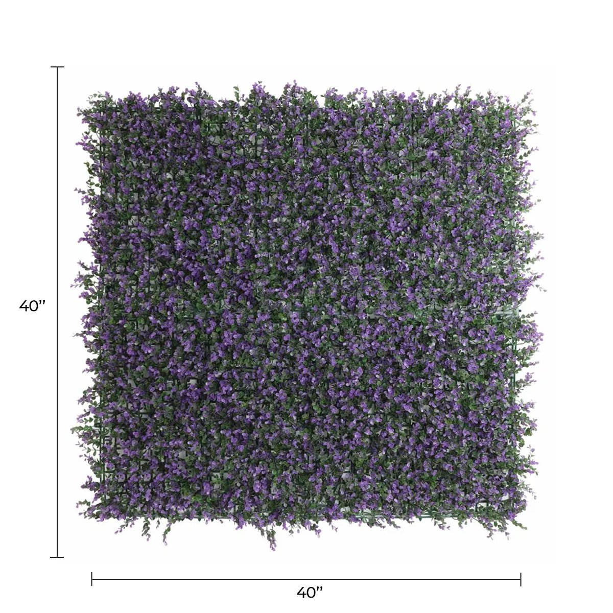 Purple Lavender Boxwood Artificial Vertical Garden Green Wall Panel – Sample Piece