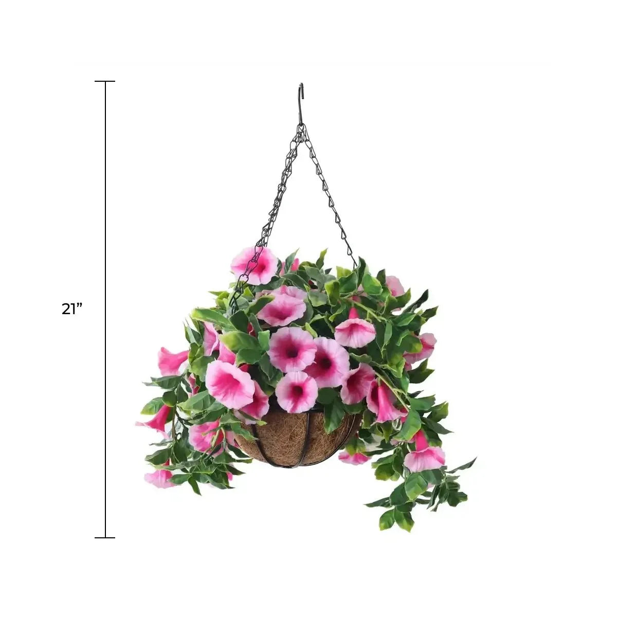 Artificial Hanging Basket – Petunia Flowering – UV Resistant