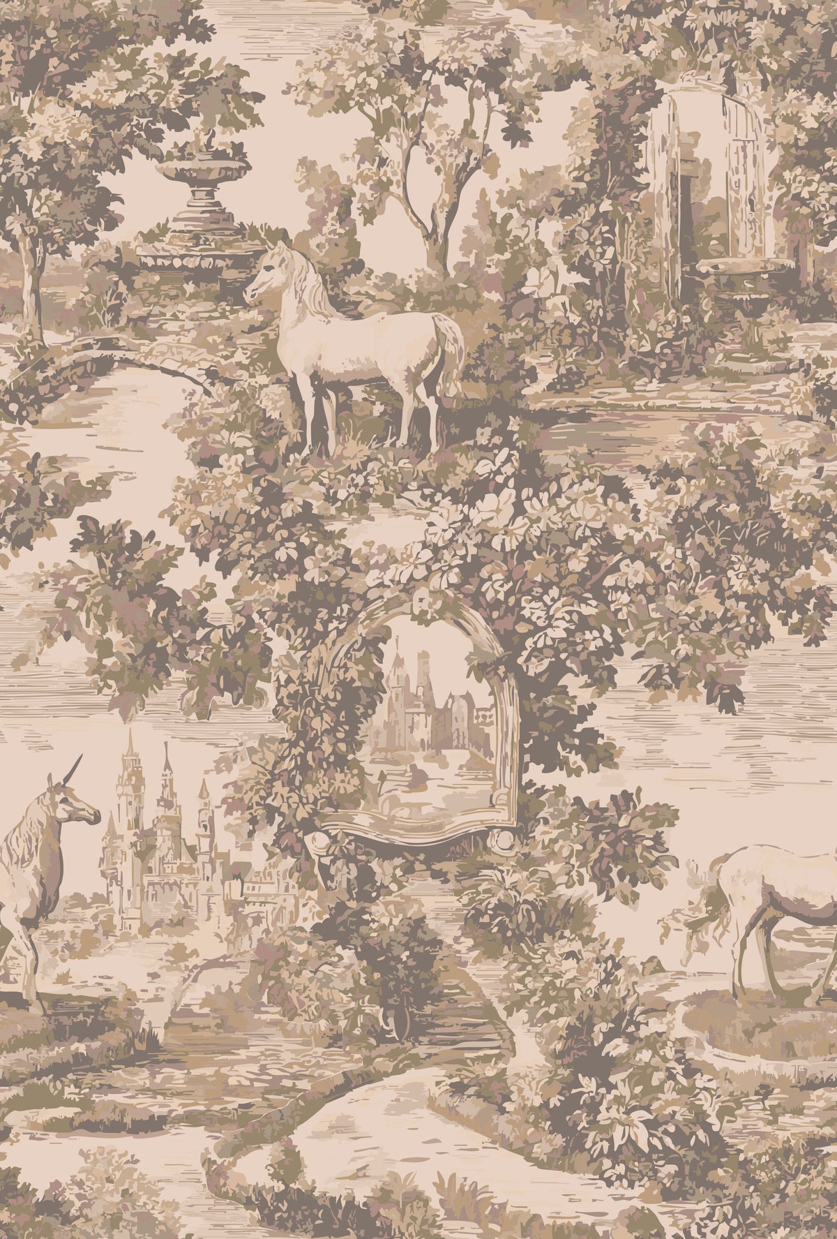 Attlyn Wallpaper by Hosta Pasta Patterns