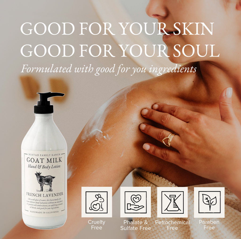 Fragrance Free Goat Milk Lotion | Unscented for Sensitive Skin