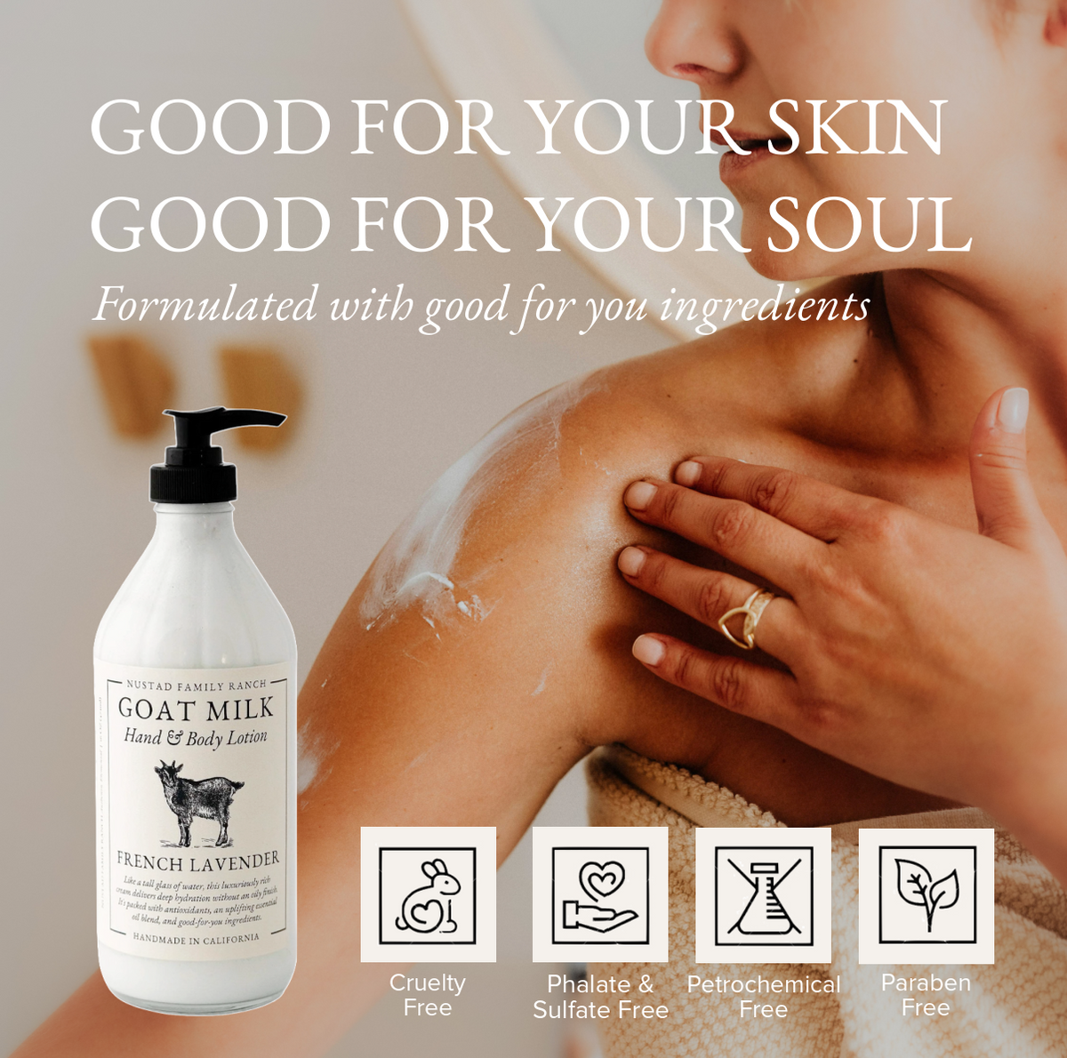 Eucalyptus Goat Milk Lotion | Cooling & Fast-Absorbing