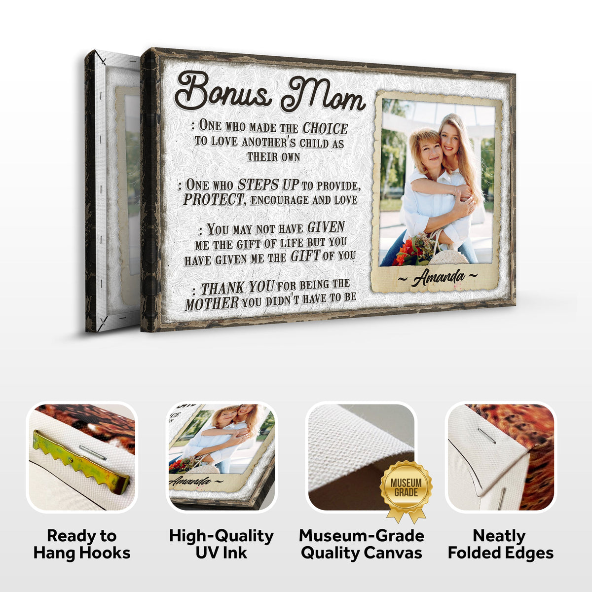 Bonus Mom Customized Sign