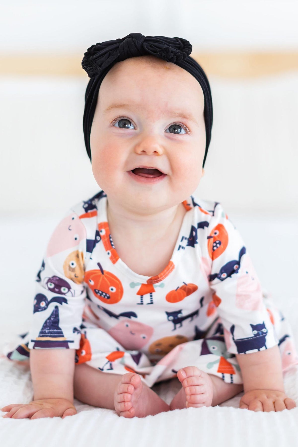 SALE Boo Crew 3/4 Sleeve Twirl Bodysuit