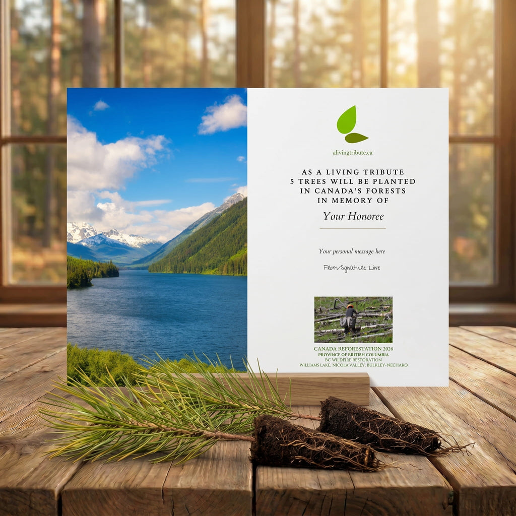 Plant a Tree in Canada with Mailed Commemorative Card