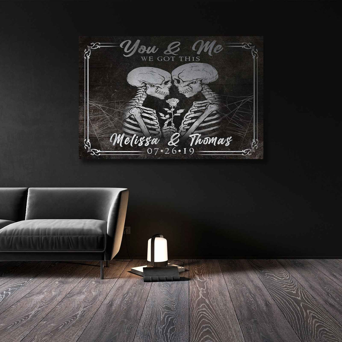 We Got This Skeleton Personalized Sign - Unique Anniversary Gift Idea