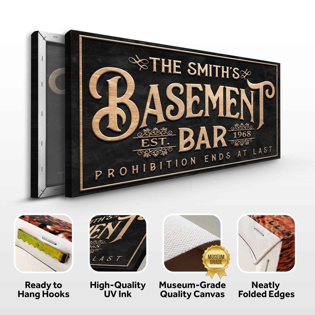 Custom Basement Bar Sign