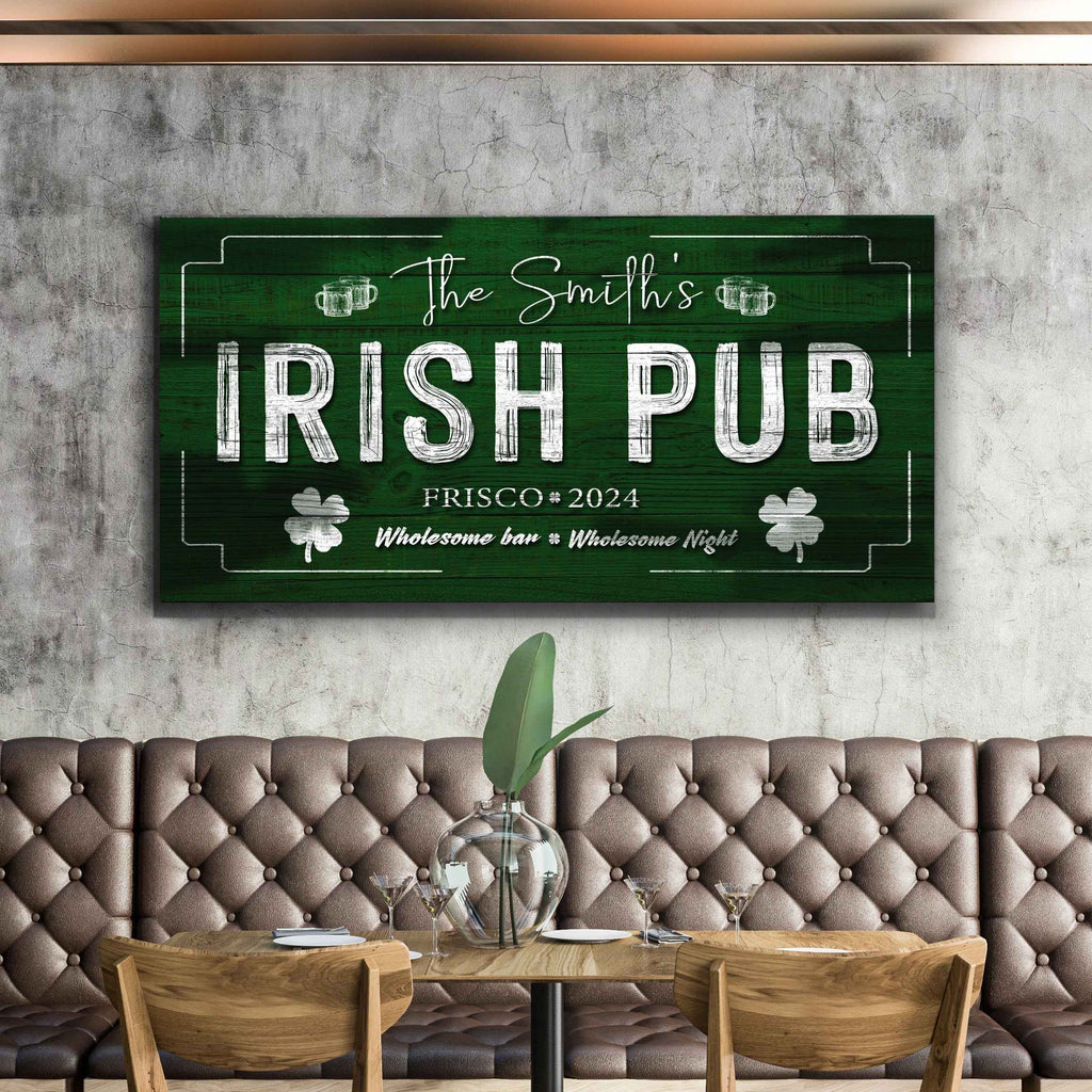 Custom Irish Pub Bar Sign