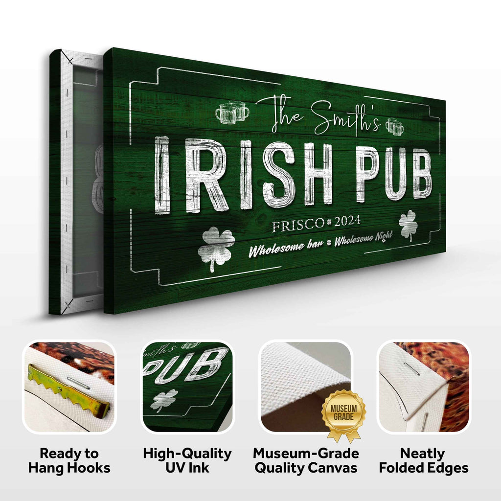 Custom Irish Pub Bar Sign