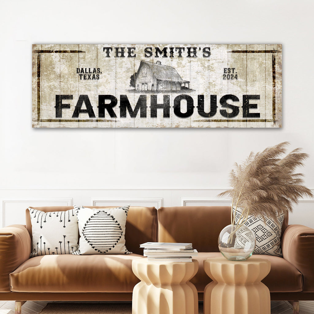 Custom Rustic Farmhouse Sign