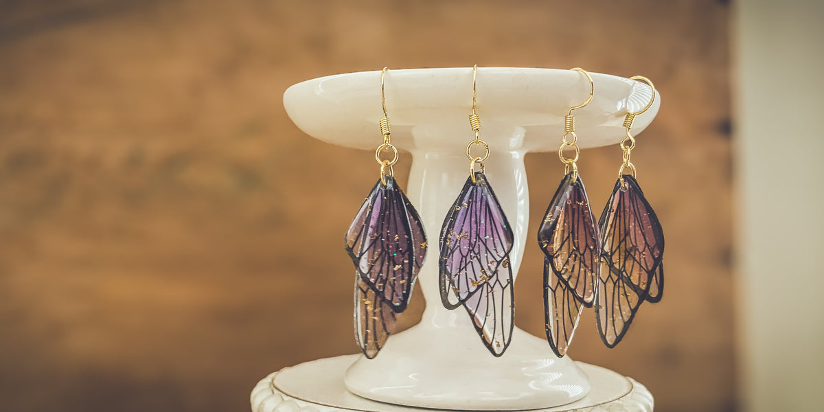 Beautiful Butterfly Wing Earrings
