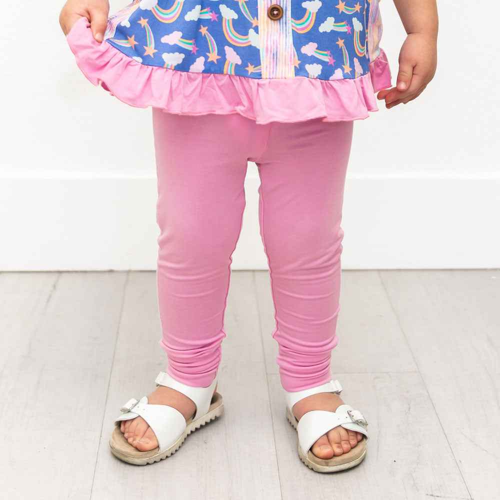 Lavender Solid Bamboo Leggings