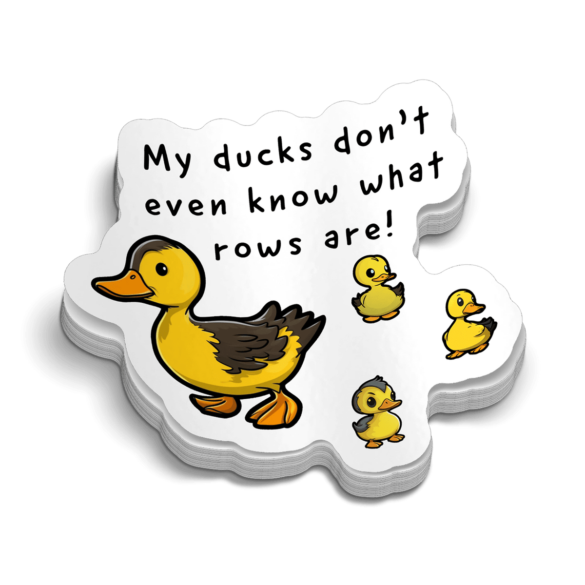 Ducks Hard Hat Decal