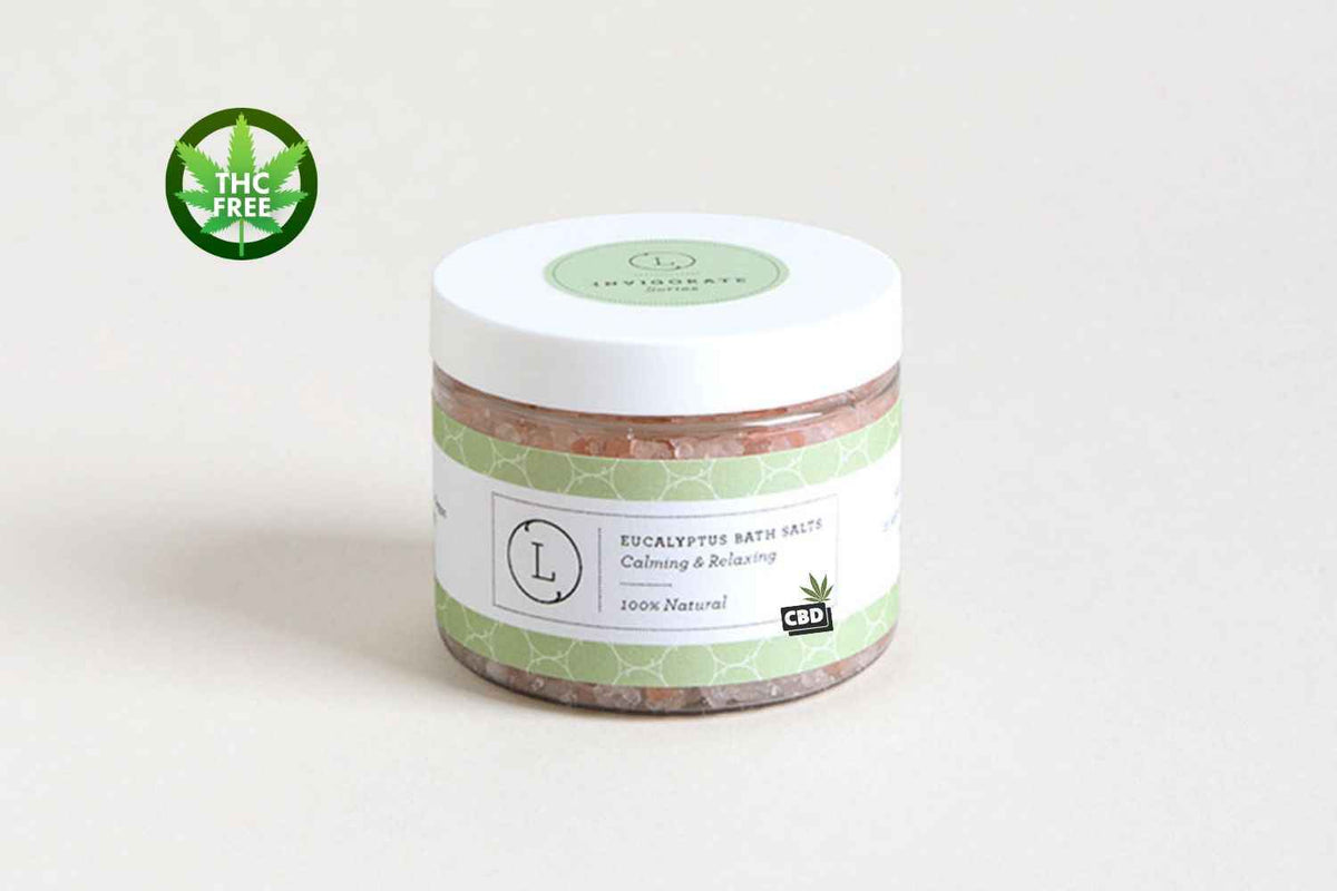 CBD Eucalyptus Bath Salts – Epsom, Dead Sea & Himalayan Soak