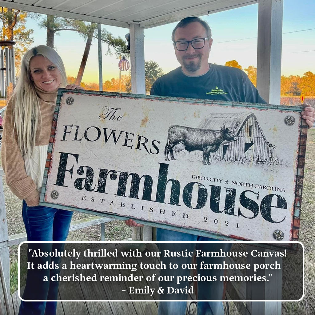 Rustic Farmhouse Sign (Made In USA)