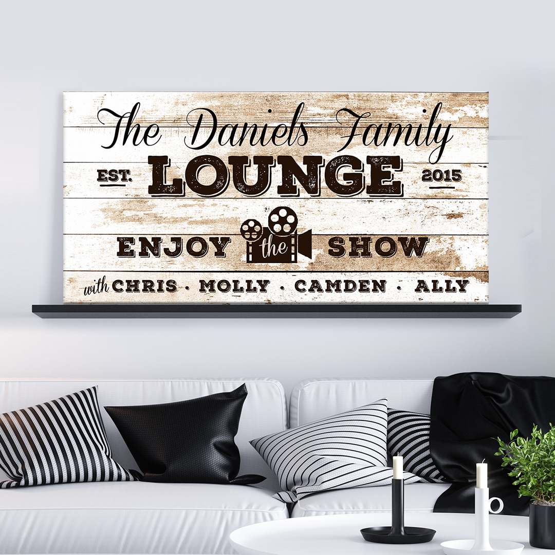 Enjoy the Show Family Cinema Sign