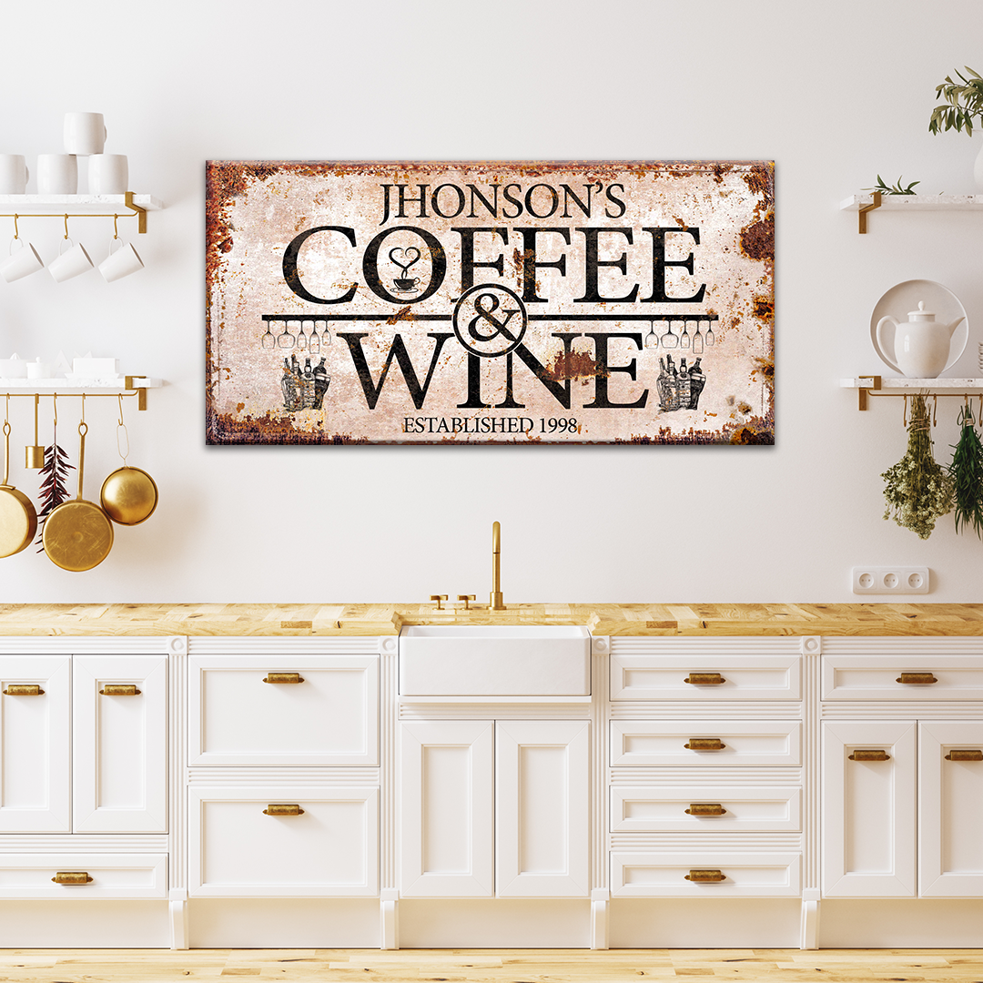 Coffee and Wine Sign II