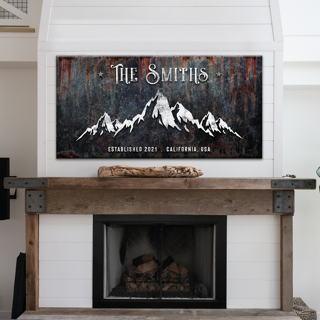 Family Mountain Home Sign III