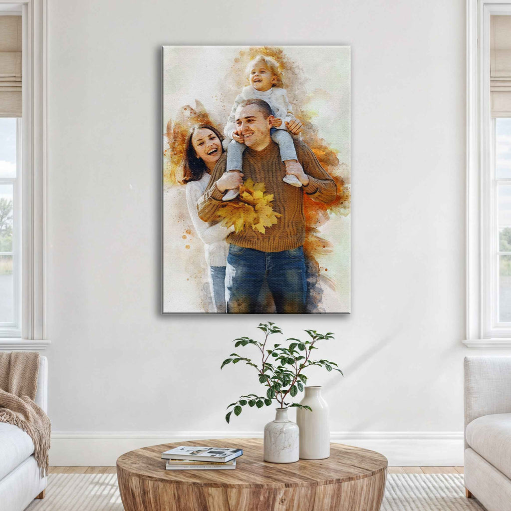 Custom Family Watercolor Portrait