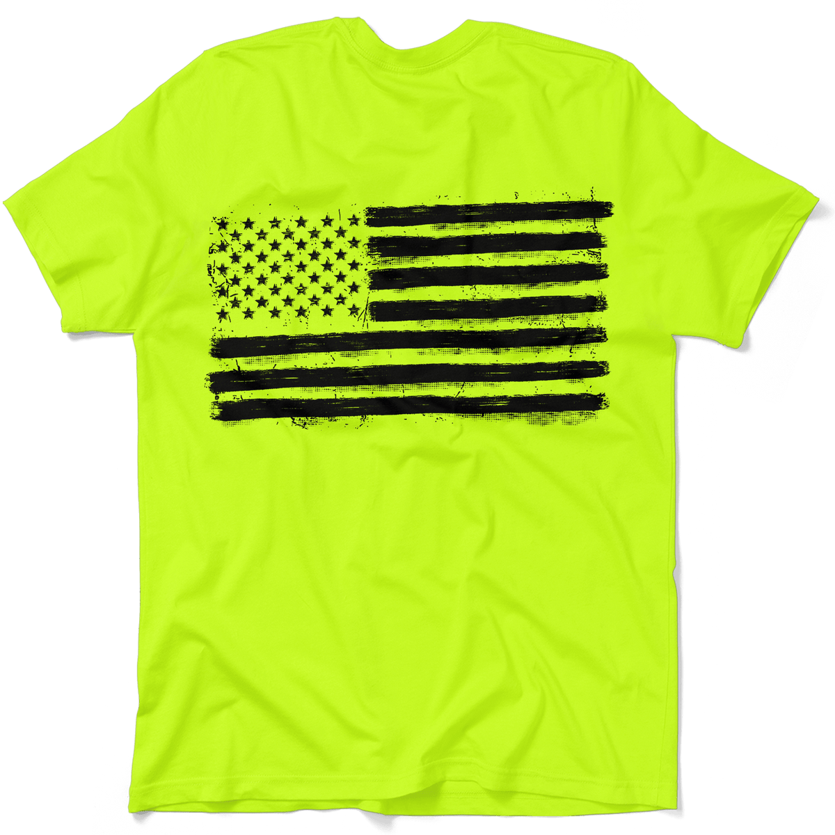 Old Glory - Safety Yellow Hi-Vis T-Shirt