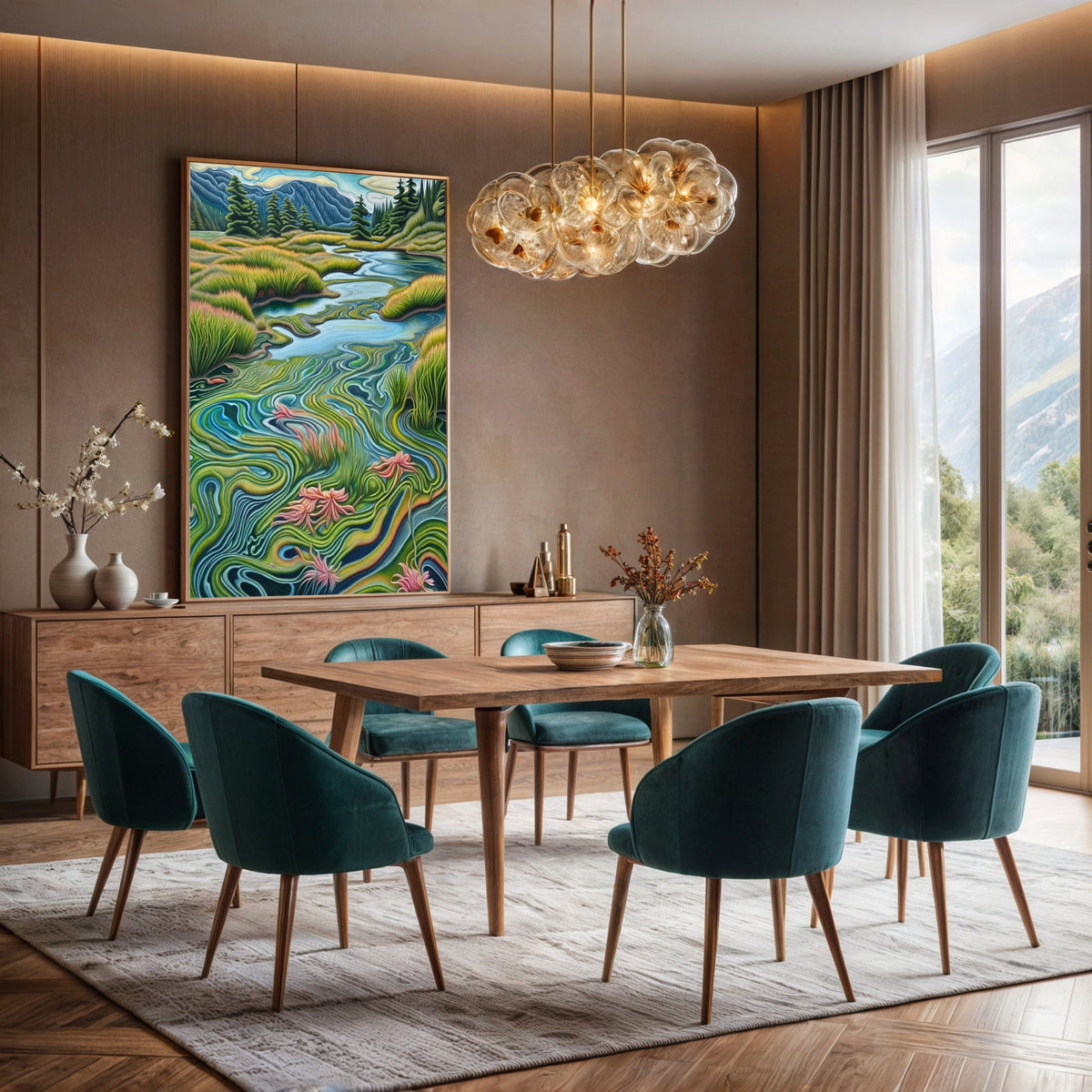 Canvas Print: "Flowing Serenity"