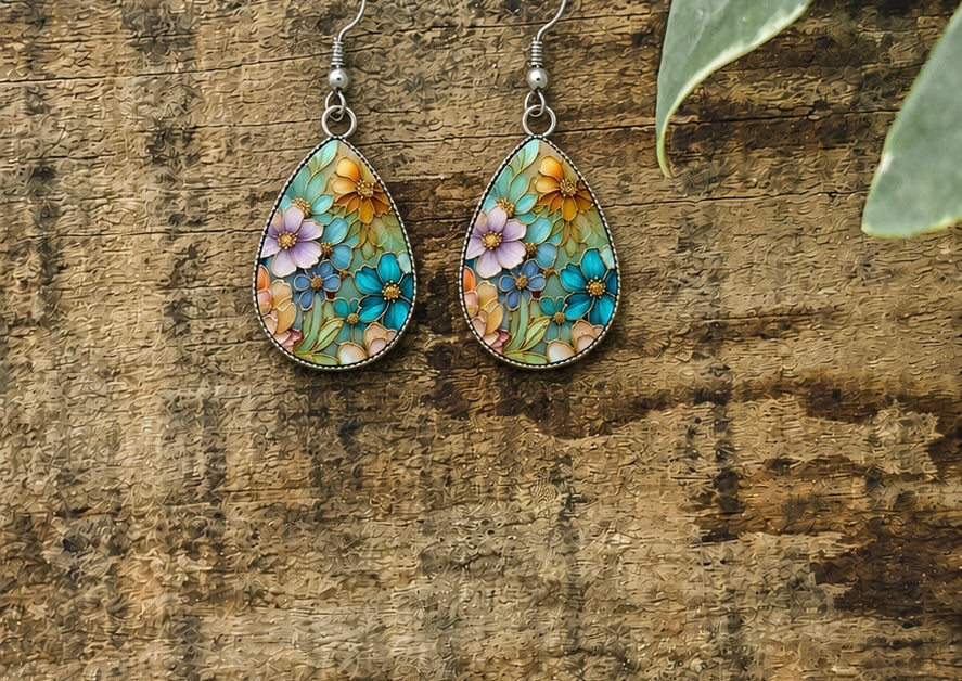 Beautiful Colorful Drop Earrings