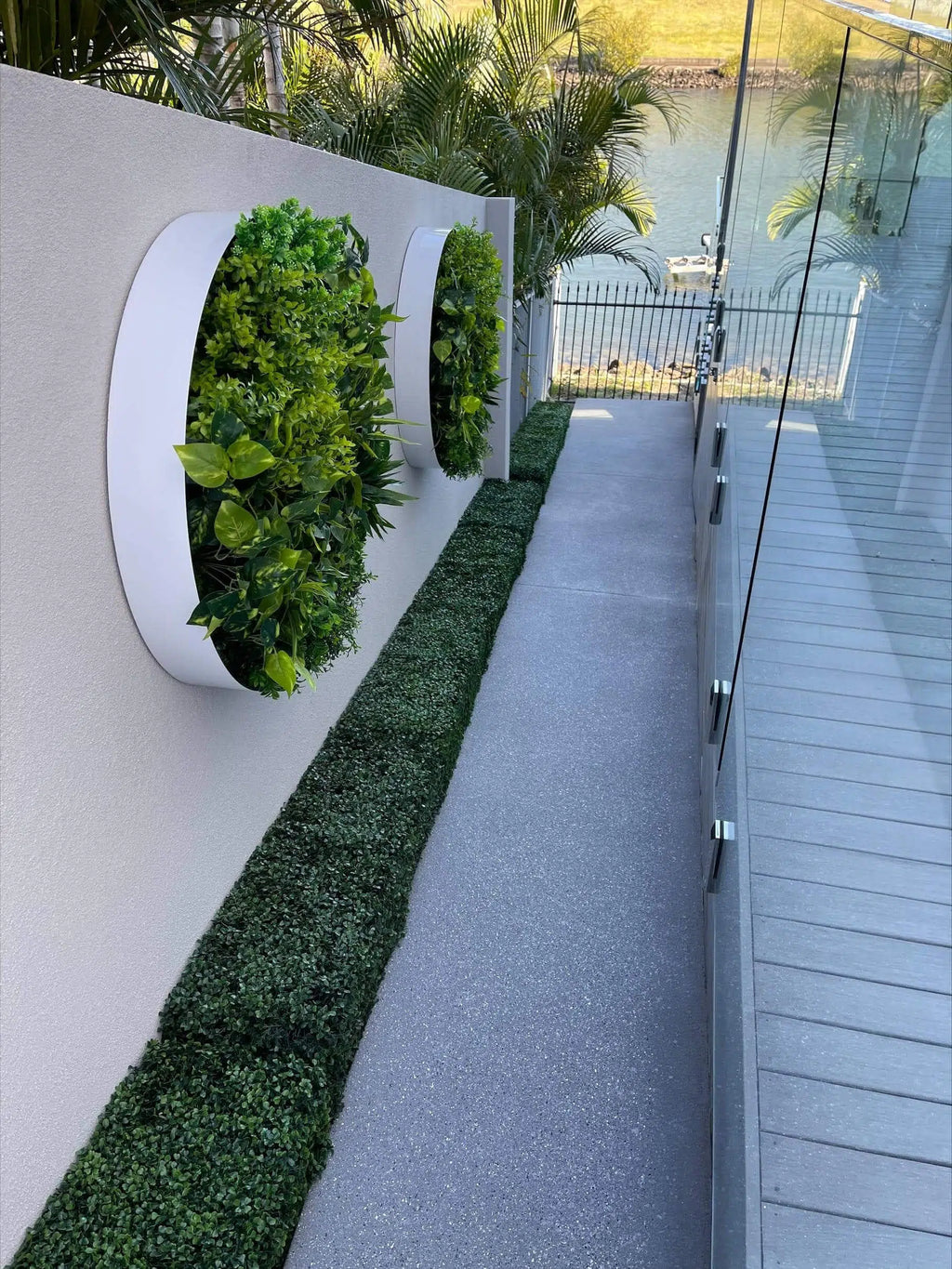 Dark Boxwood Artificial Hedge 40×10in – UV Resistant – Commercial Grade
