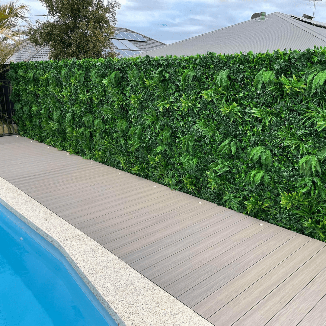 Green Tropics Artificial Vertical Garden Green Wall Panel 40×40in 11 SQ FT – UV Resistant – Commercial Grade