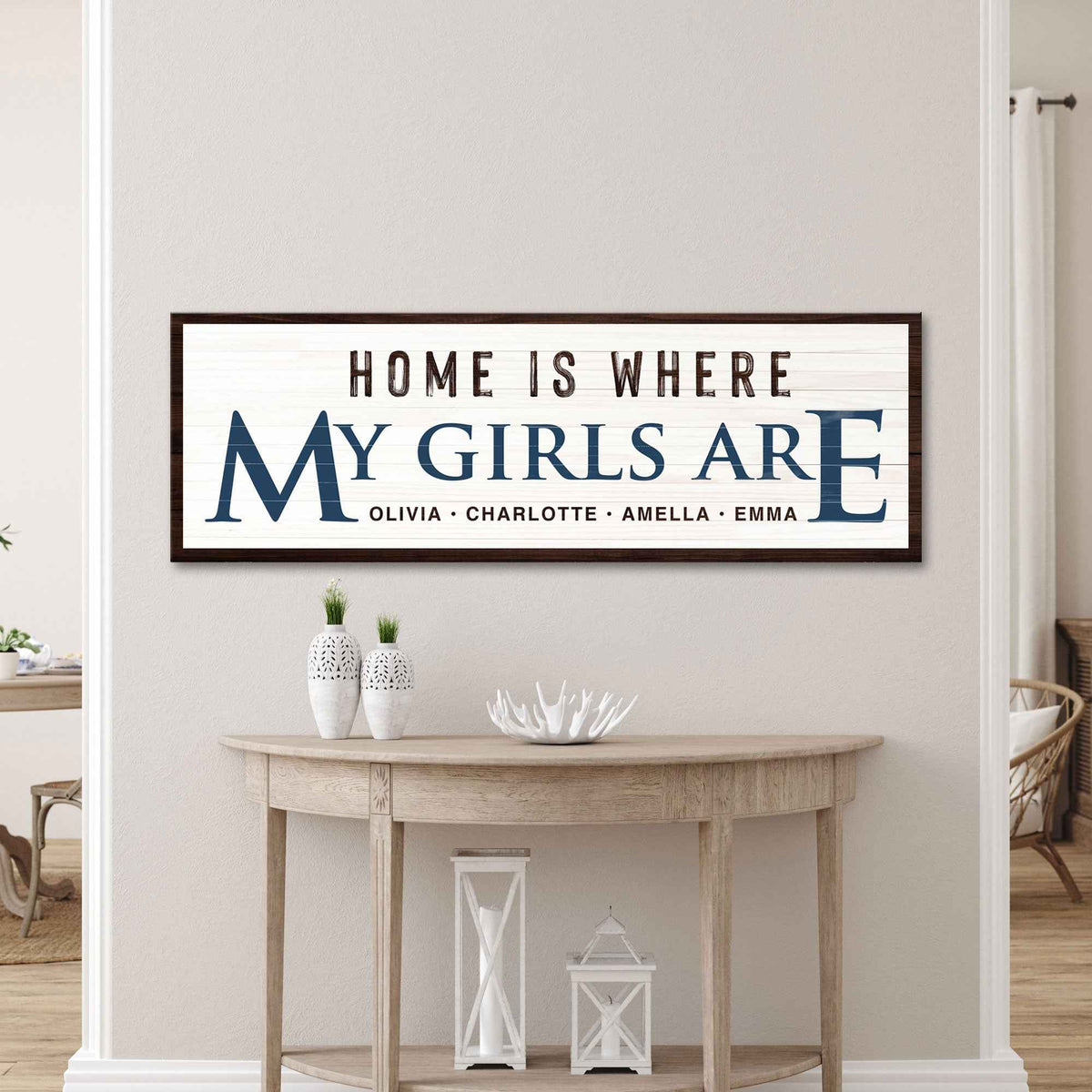 Home Is Where My Girls Are Sign III