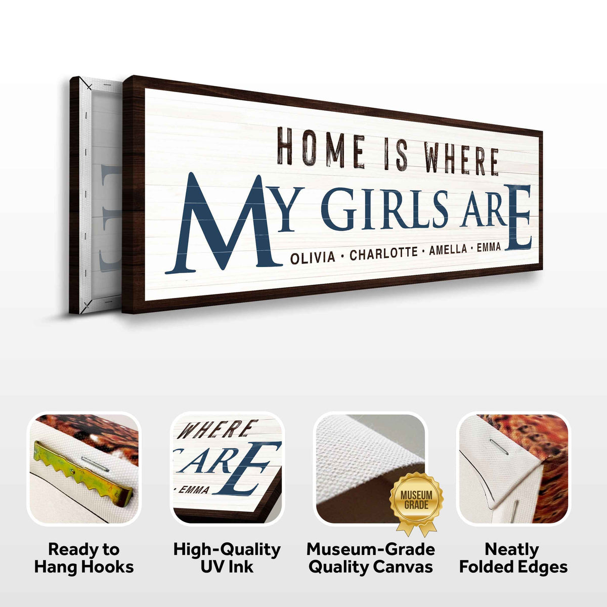 Home Is Where My Girls Are Sign III