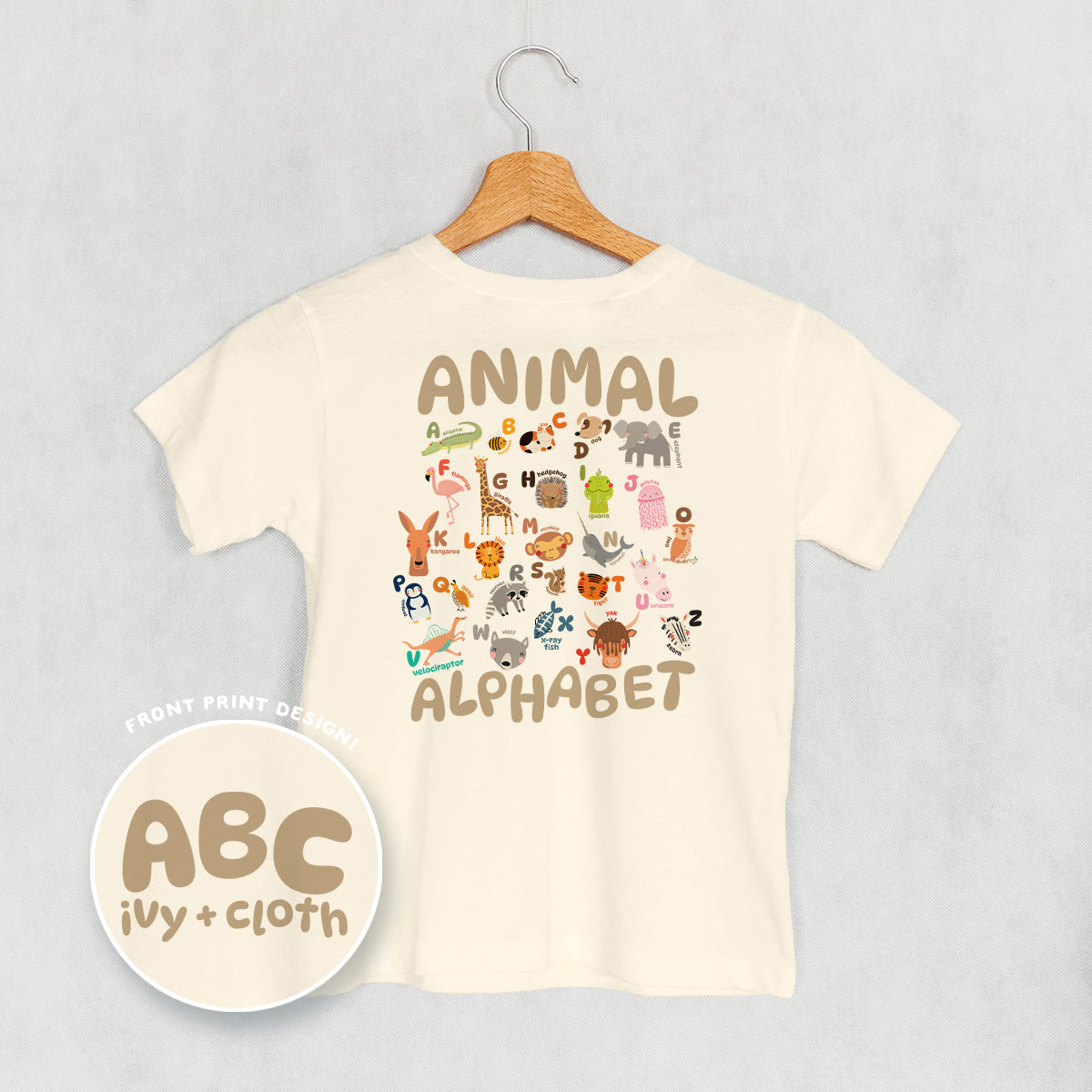 ABC Animals (Kids Back Print)