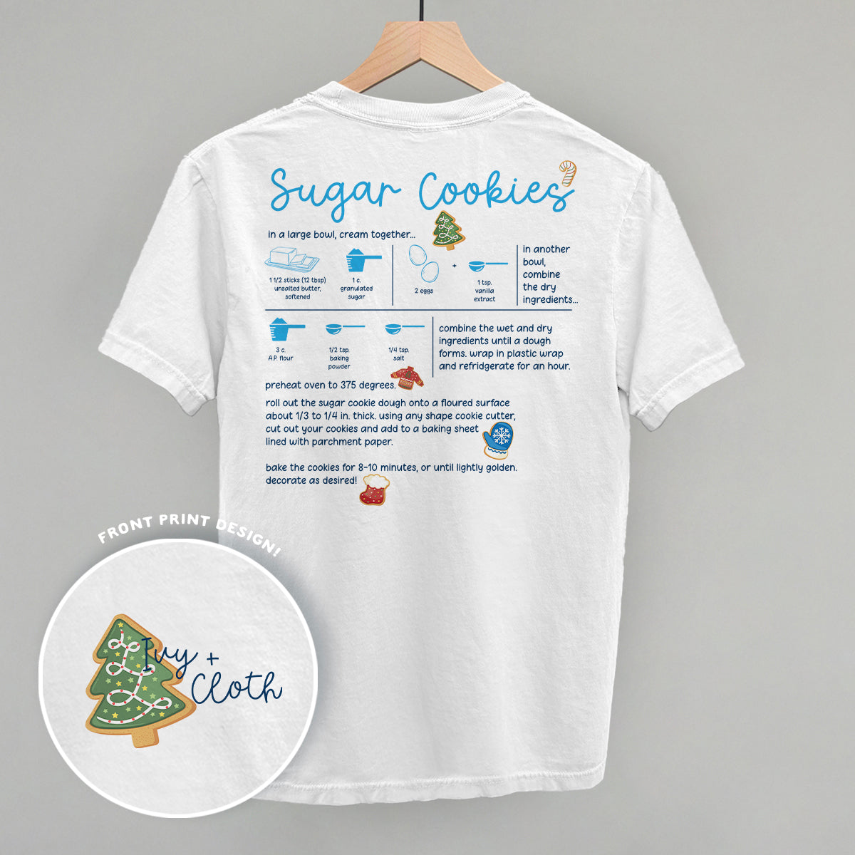 Sugar Cookie Recipe (Back Print)