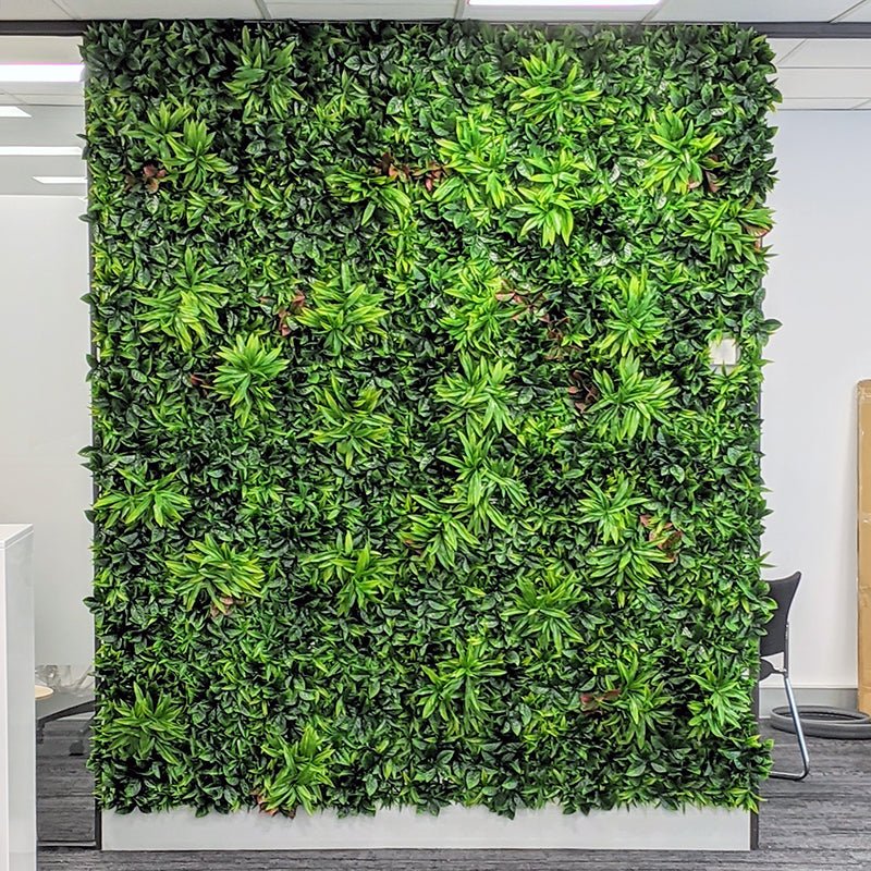 Green Meadows Artificial Vertical Garden Green Wall Panel 40×40in 11 SQ FT – UV Resistant – Commercial Grade
