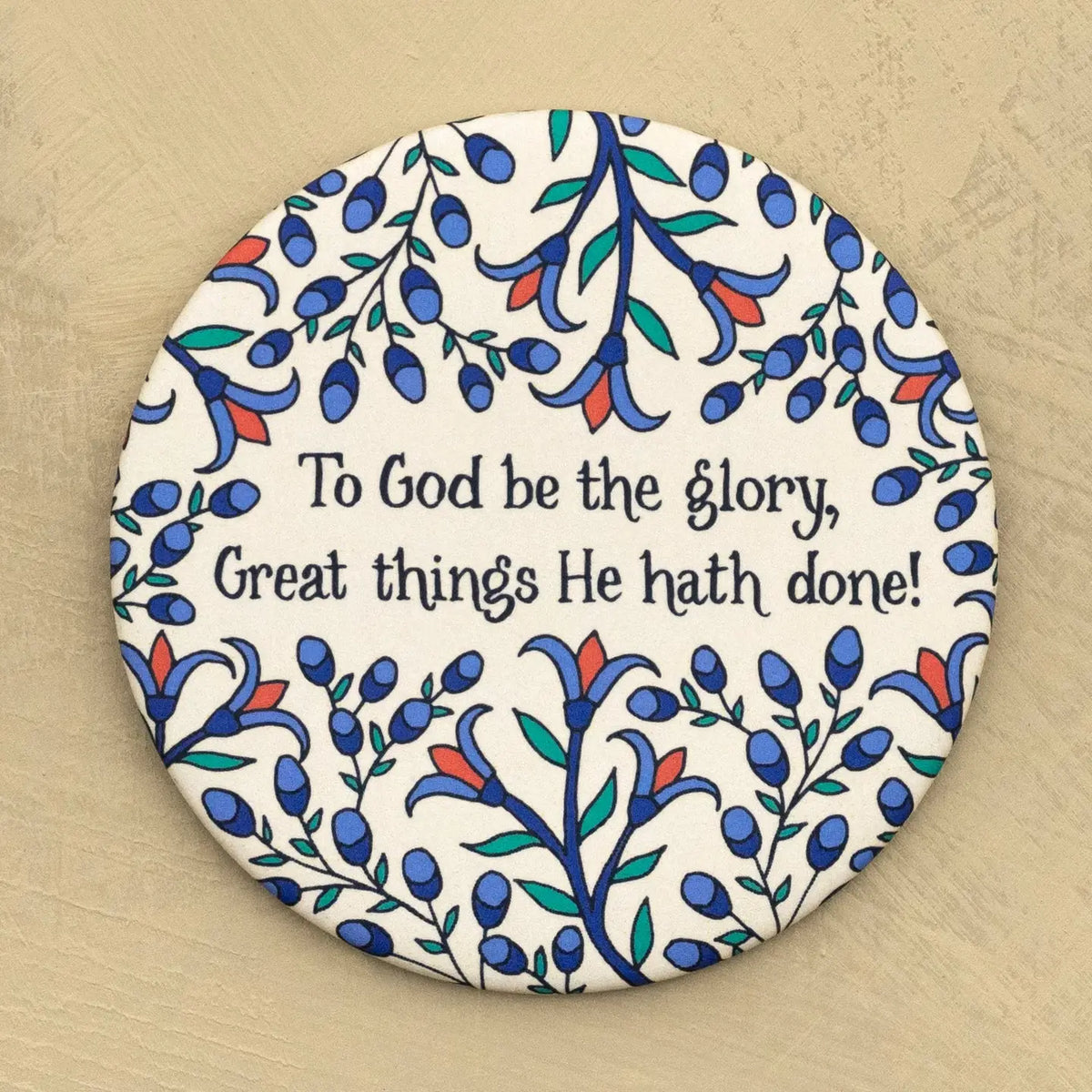 To God Be the Glory Hymn Magnet