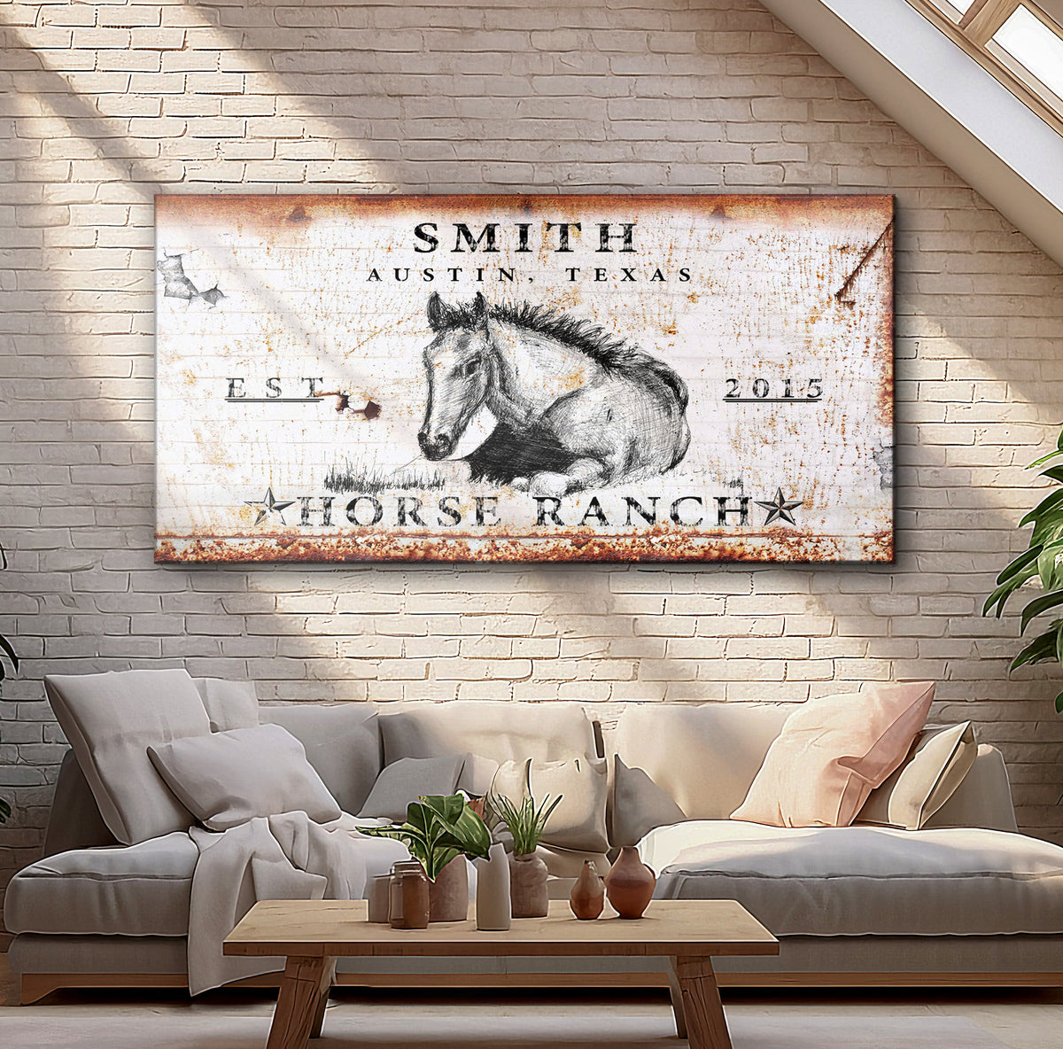 Rustic Horse Ranch Sign IV
