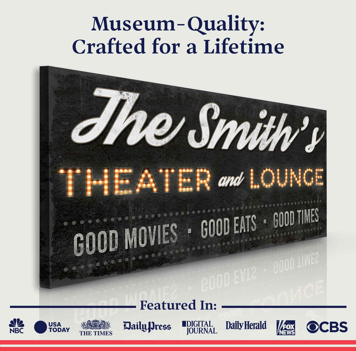 Family Theater and Lounge Sign III