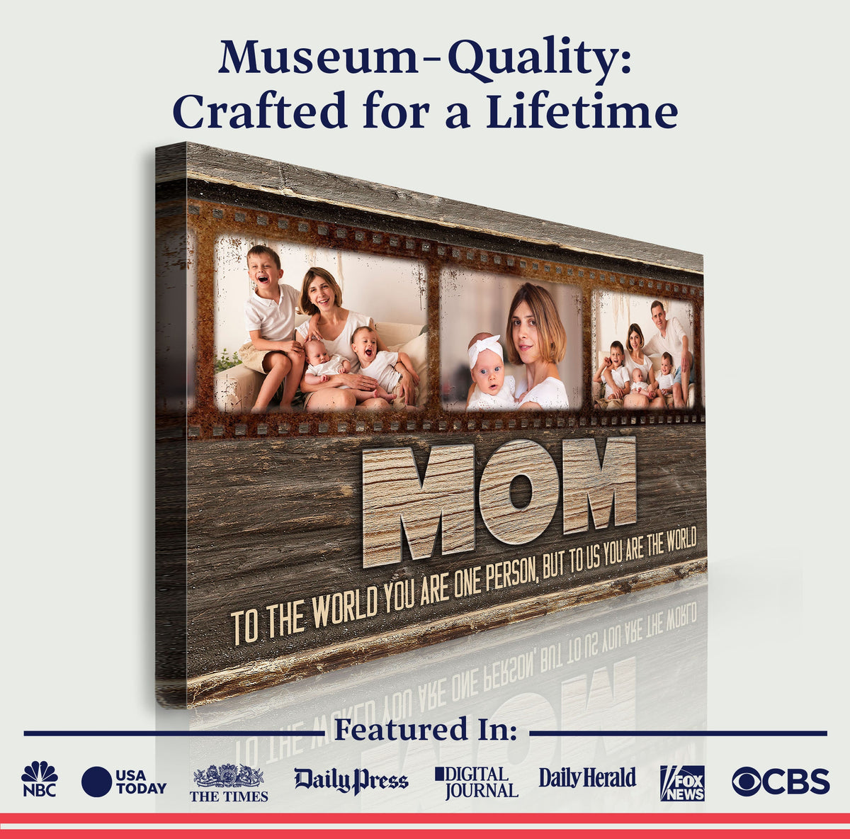 Mother's Day Sign To Us You Are The World