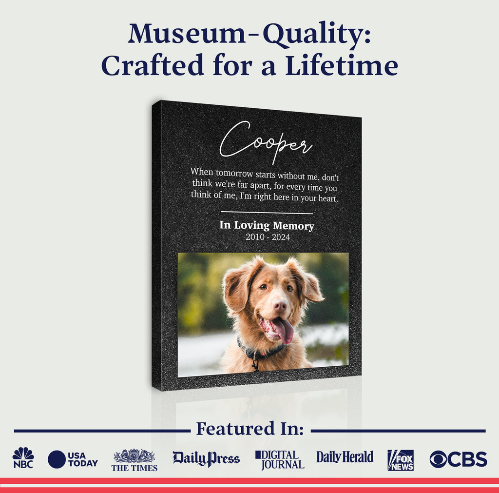 Pet Memorial Portrait Watercolor Sign Here In Your Heart