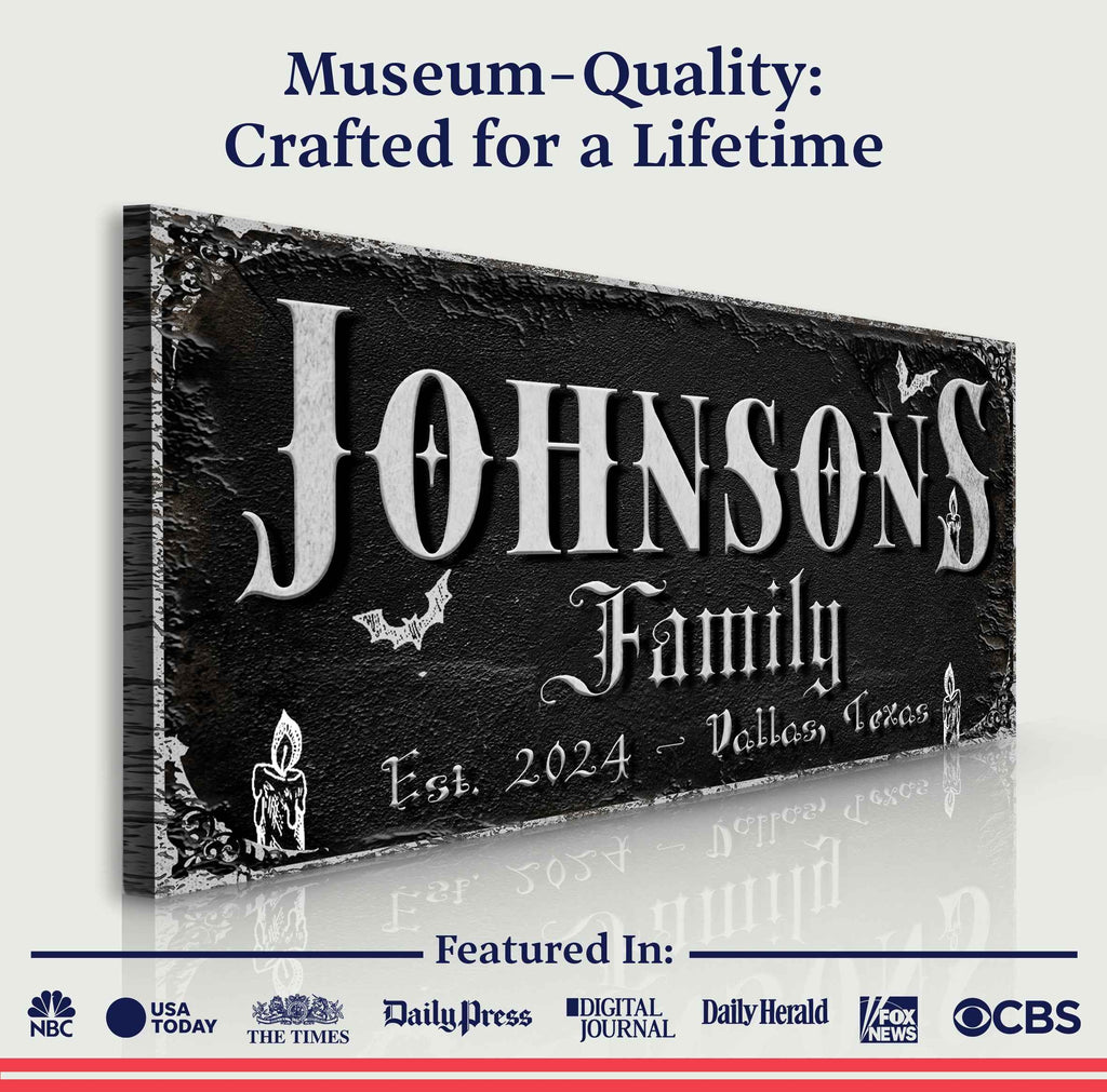 Personalized Gothic Sign V