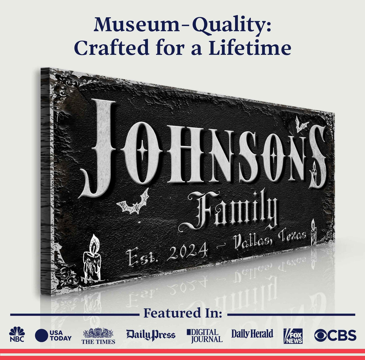 Personalized Gothic Sign V