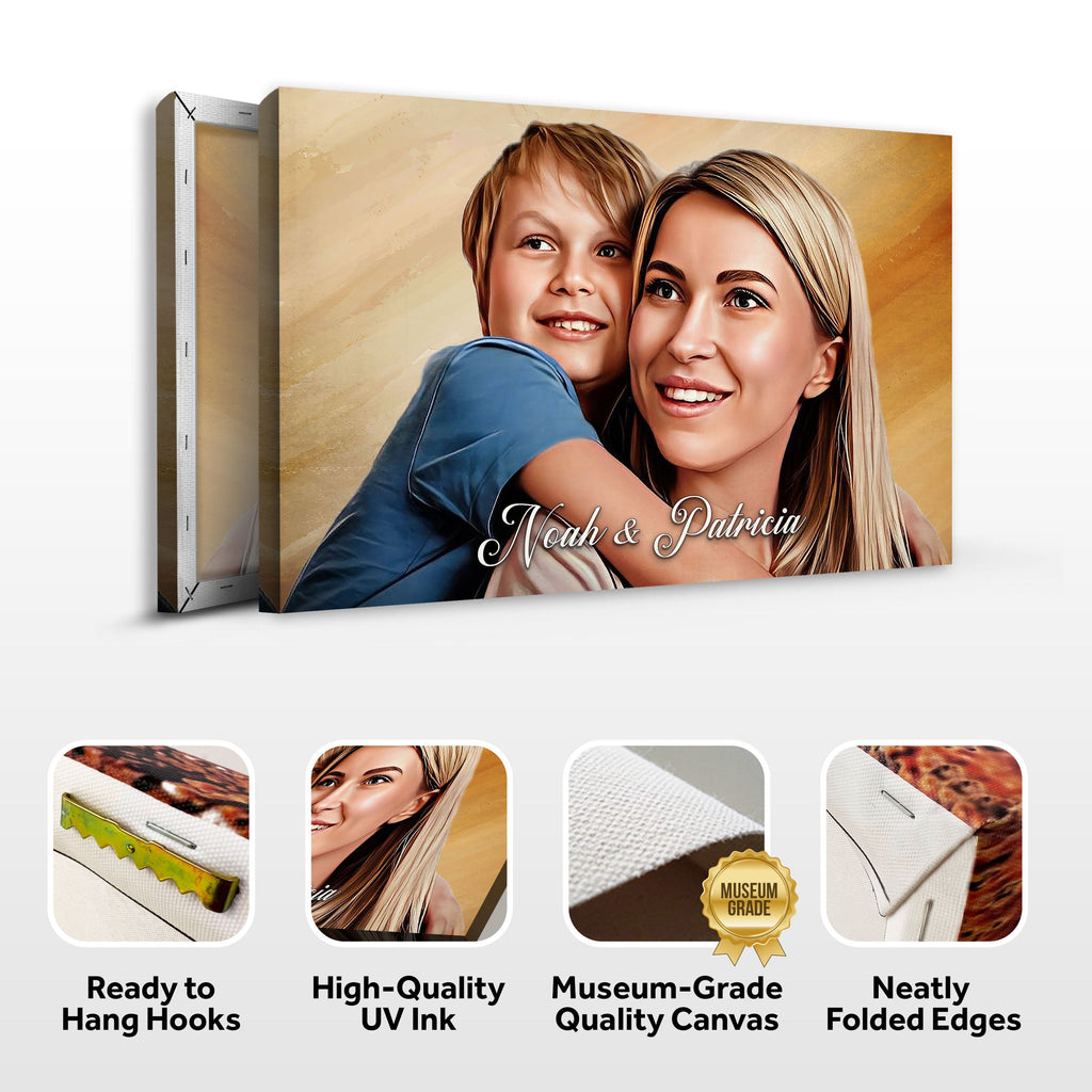 Mother's Day Cartoon Portrait Sign