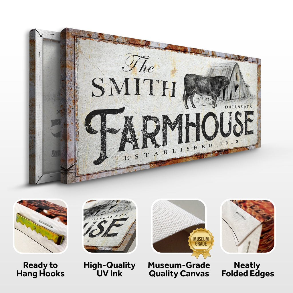 Rustic Farmhouse Sign (Made In USA)