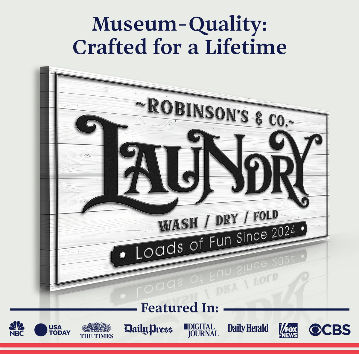 Laundry Room Sign IX