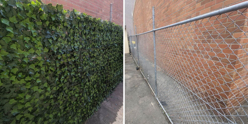 Boston Ivy Artificial Vertical Garden Green Wall Panel 40×40in 11 SQ FT – UV Resistant – Commercial Grade