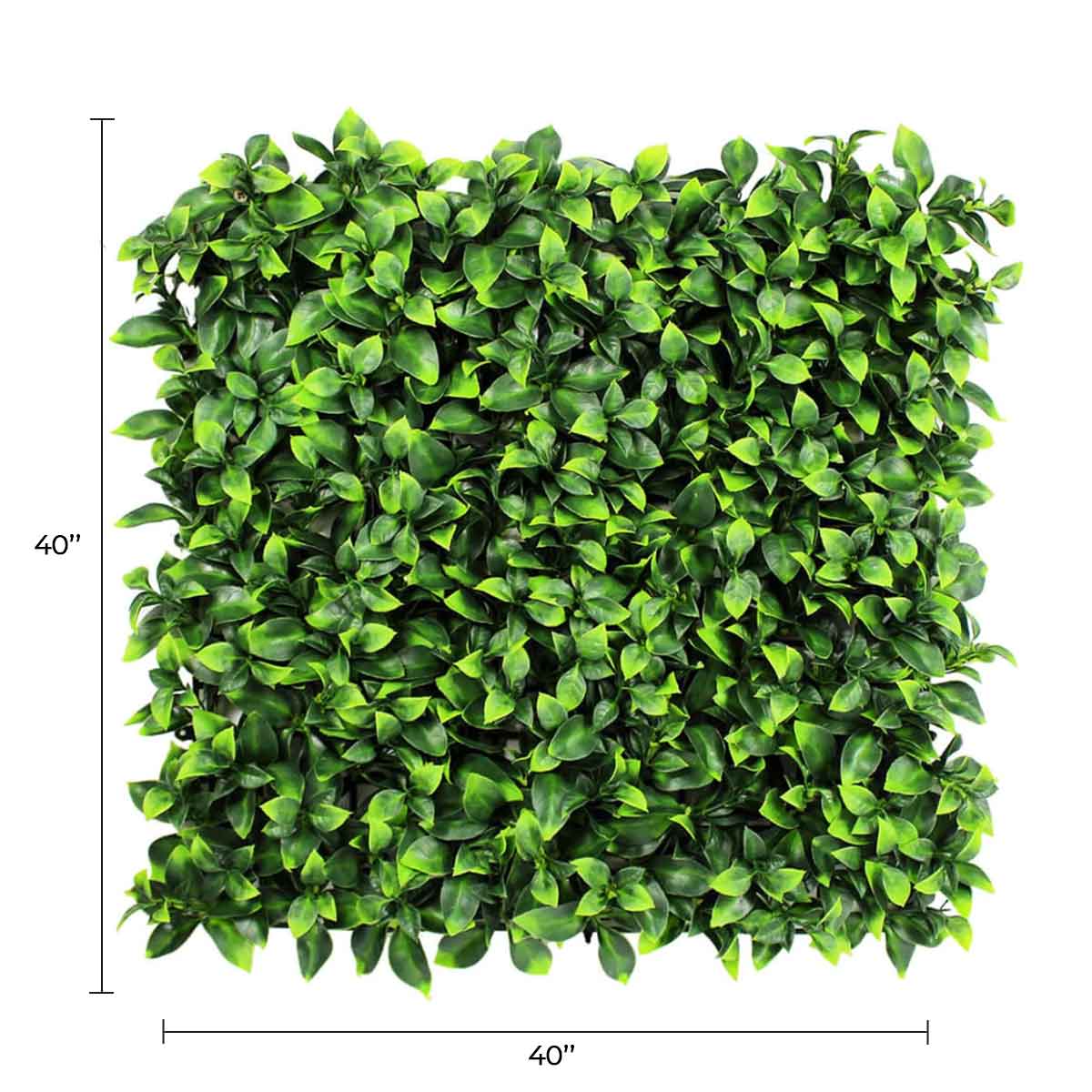 Jasmine Artificial Vertical Garden Green Wall Panel 40×40in 11 SQ FT – UV Resistant – Commercial Grade