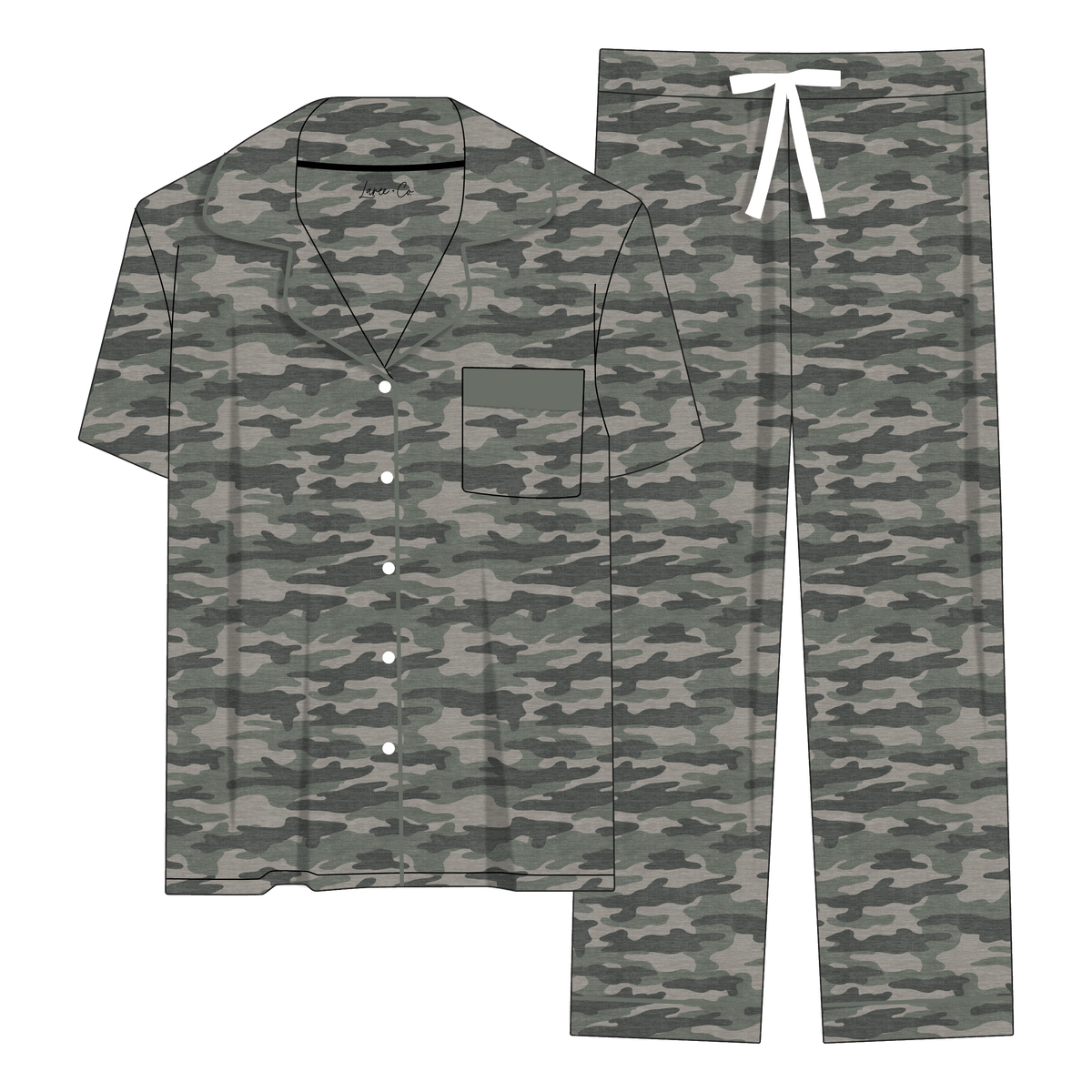Kace Camo Bamboo Women's Luxe Lounge Set